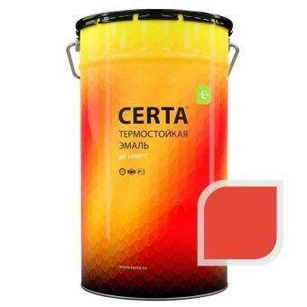 Термостойкая эмаль ЦЕРТА красная до 400 °C 25 кг